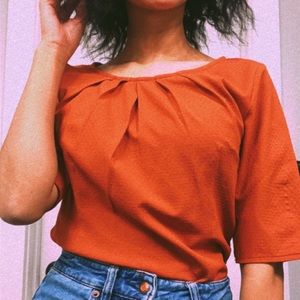 Orange Blouse